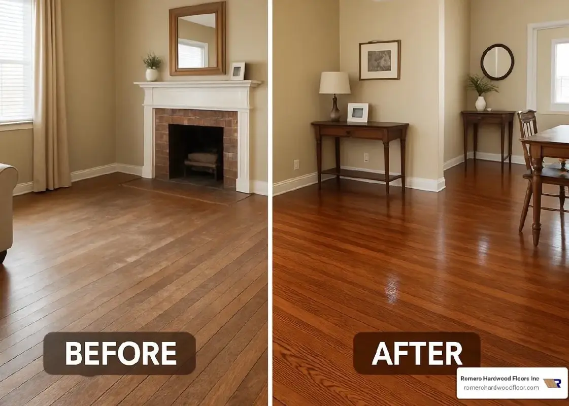 Hardwood floor refinishing in Buford GA