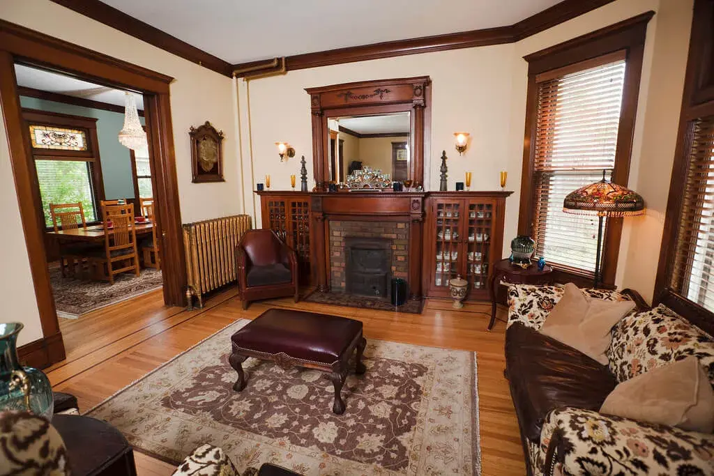 Natural oak hardwood floor installation