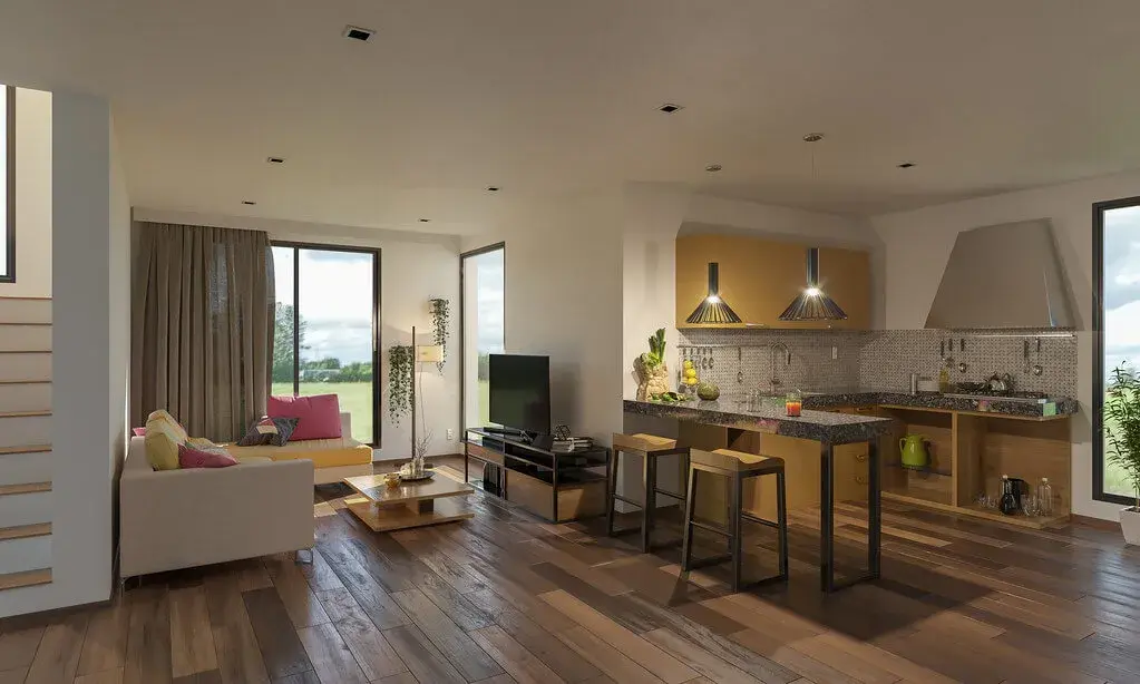 Red oak hardwood floor refinishing