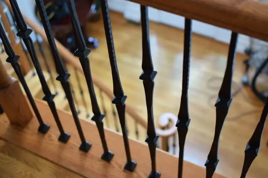 Oak stair tread installation project