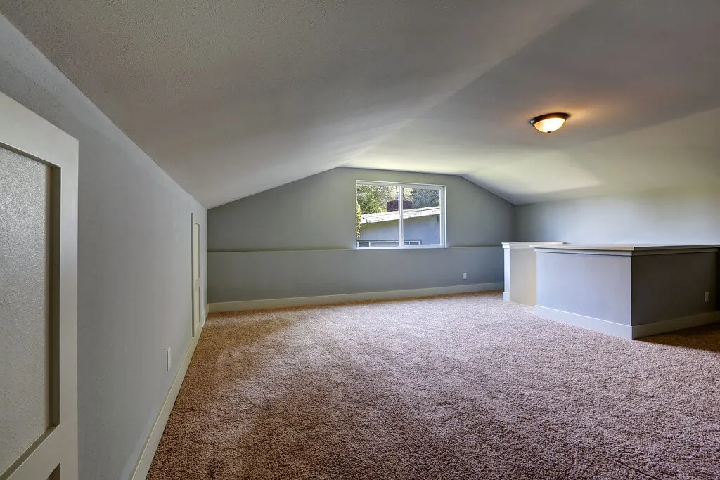 Carpet installation in master bedroom
