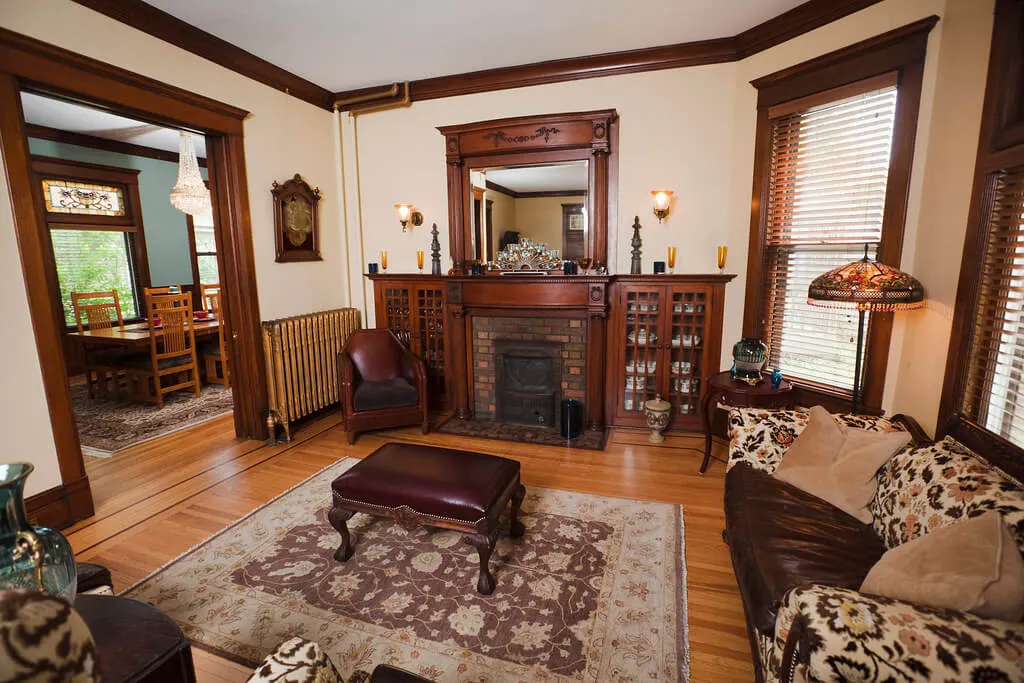 Natural oak hardwood floor installation