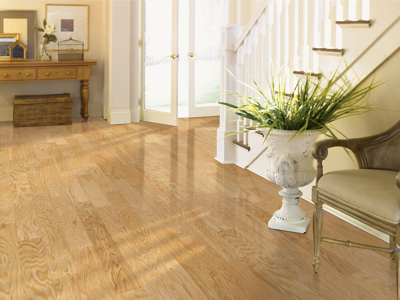 dark hardwood floors Atlanta home