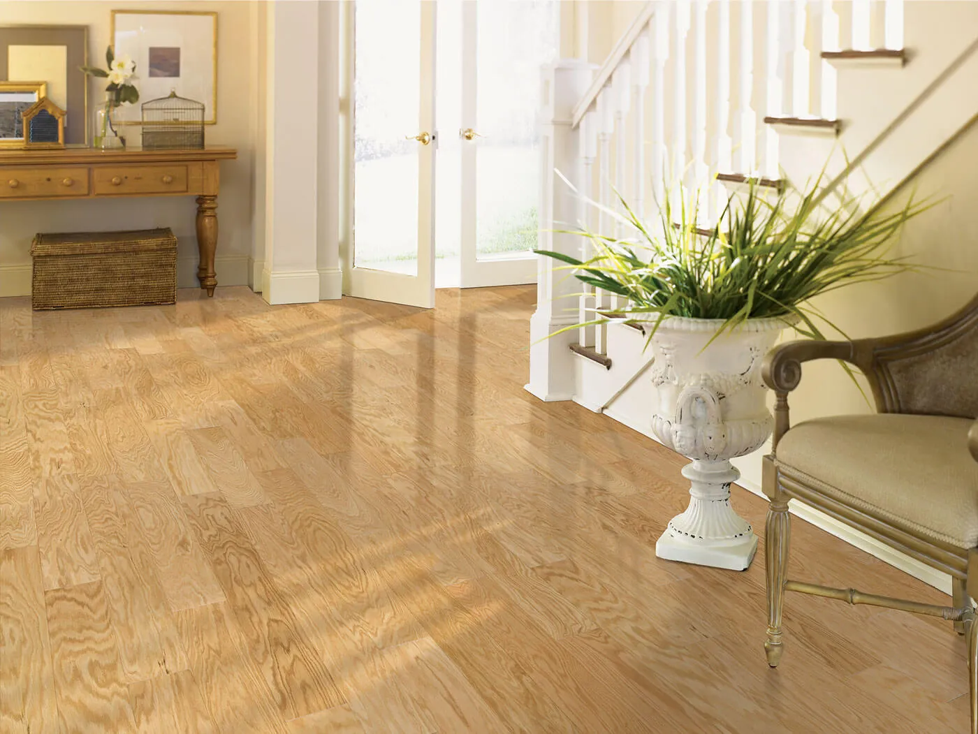 dark hardwood floors Atlanta home